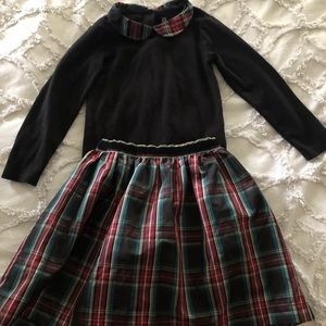 Plaid skirt and top set